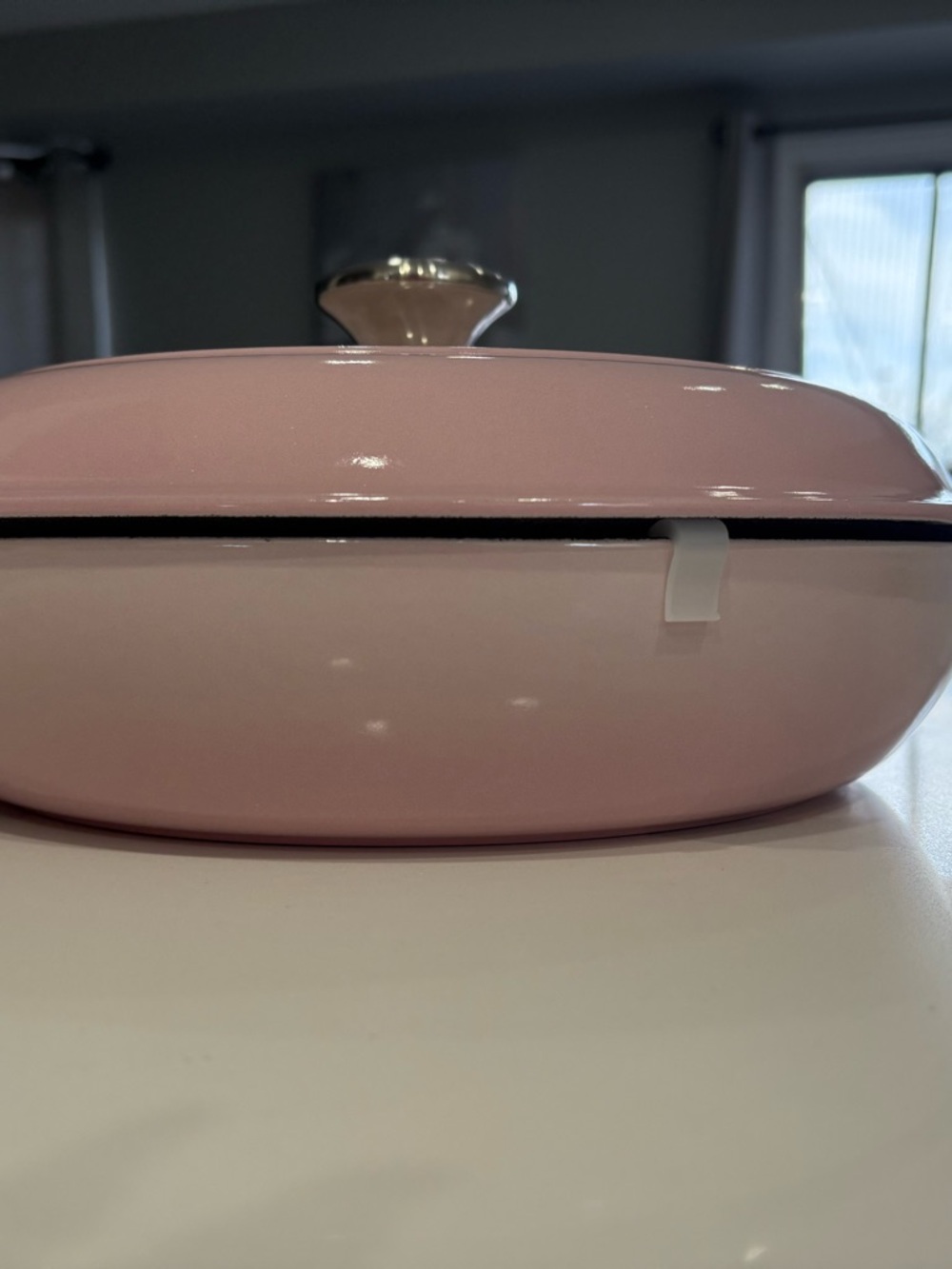 Brand New Le Creuset Shell Pink Enameled Cast Iron Dutch Oven w/Stainless Knob - Picture 3 of 6